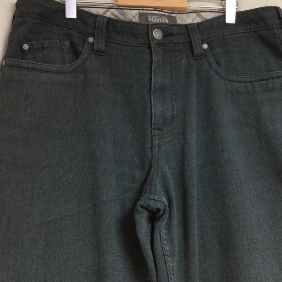 Men’s Kenneth Cole Reaction Pants | Grey | Soft | Corduroy Looking | Sz 34 - Picture 2 of 16